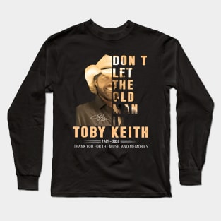 1961-2024 Don’t Music Let The Song Old, Man In Thank For The Music And Memories Long Sleeve T-Shirt
